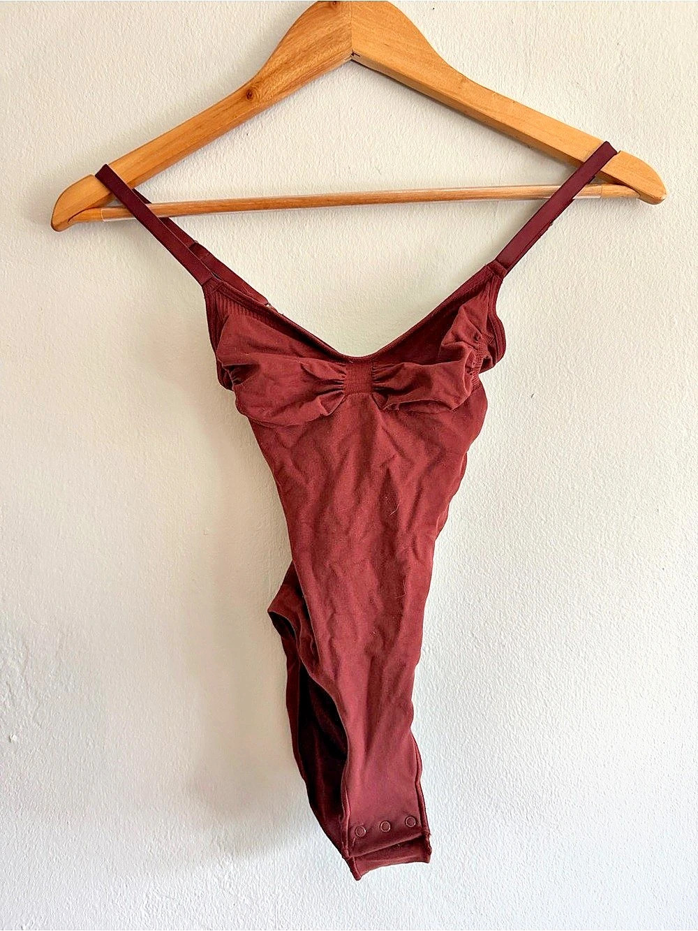 SKIMS Brief Bodysuit Burgundy